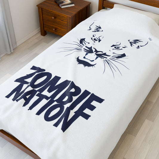 Zombie Nation Velveteen Plush Blanket – Fierce Design