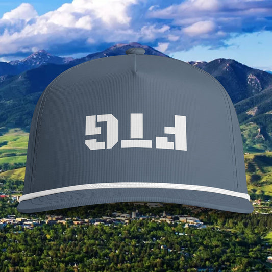 Sunwashed Rope Cap - Retro Knit Snapback Hat