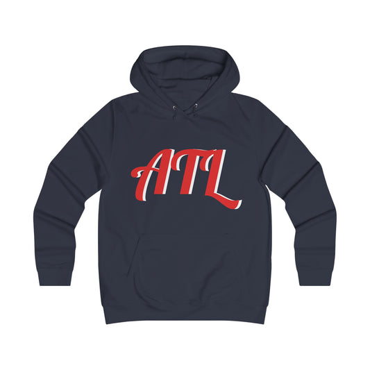 ATL Script Hoodie — Retro College Lettering Pullover