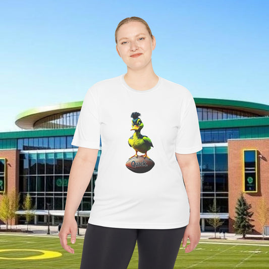 Football Fan Tee, Quack Graphic Shirt, Sportswear for Tailgating, Unisex Moisture-Wicking Sport Top, Perfect Gift for Game Day