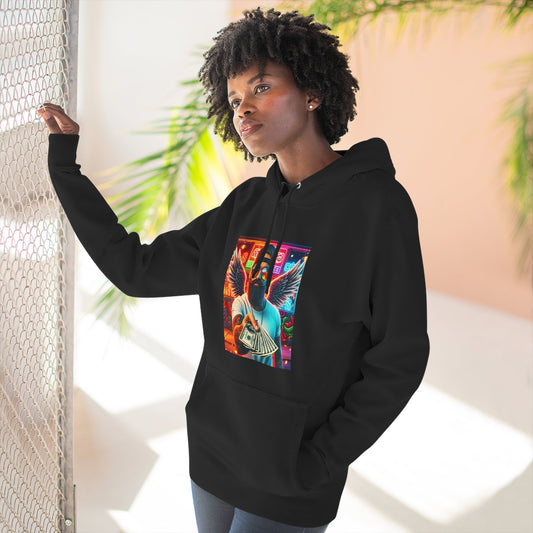 Wing Man "Cash it" Stylish Graphic Hoodie - Edgy Design, Streetwear, Casual Wear, Unique Gift, Fall Fashion