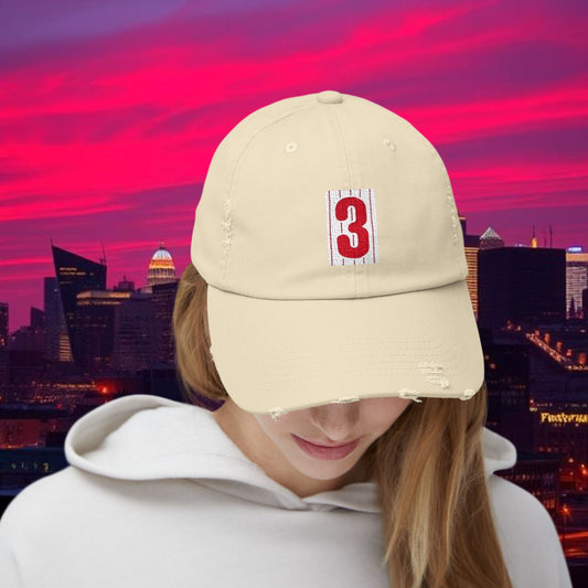 Baseball Stars #3 Distressed Baseball Cap, Vintage Style Hat, Casual Everyday Wear, Gift for Baseball Fans, Stylish Hat