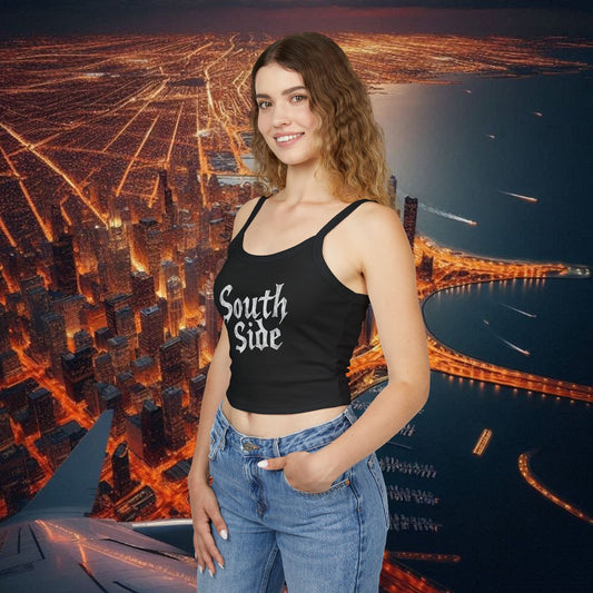 South Side Women's Spaghetti Strap Tank Top, Casual Summer Apparel, Vintage Graphic Tee, Music Festival Outfit, Gift for Her, Beachwear