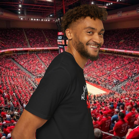 Raleigh Paw Print Unisex Softstyle T-Shirt, Fan Gear, College Spirit Wear, Game Day Apparel, Unique Gift for Students