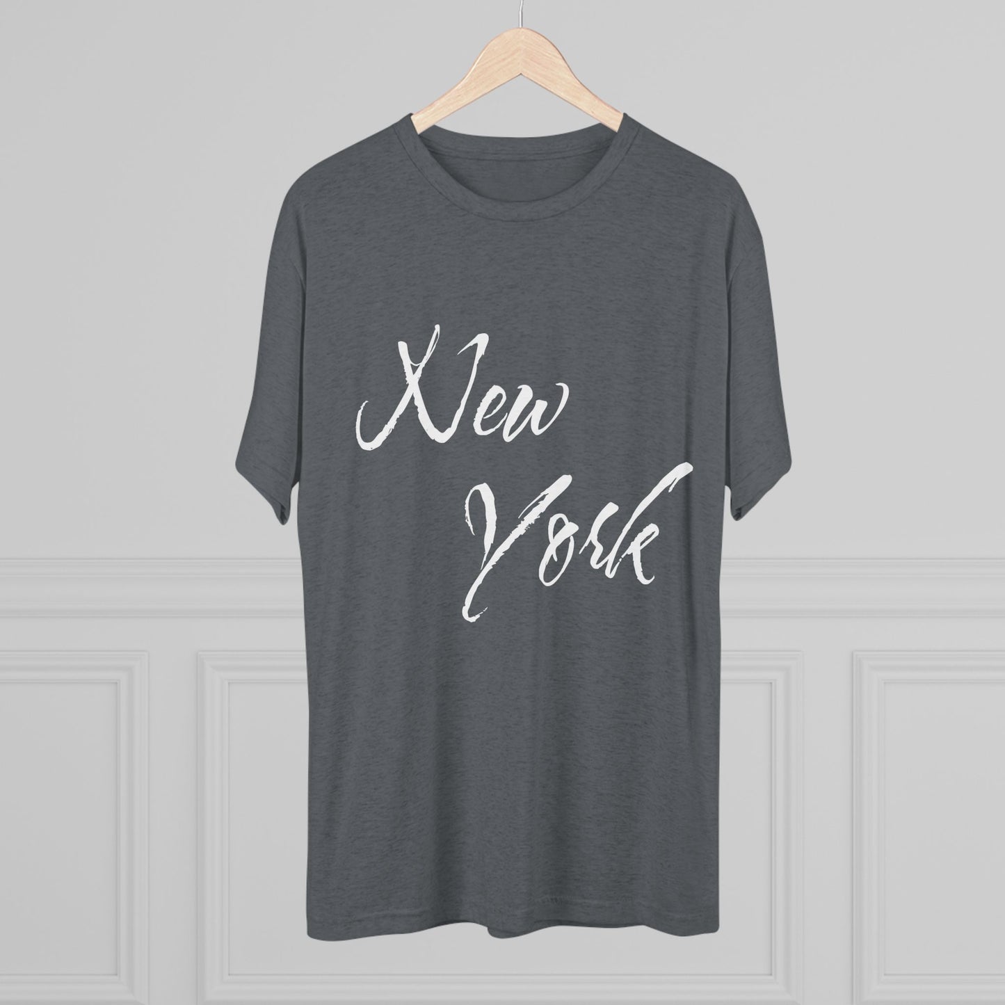 New York Script & NYNY Graphic Tee, Tri-Blend T-Shirt, Super Soft