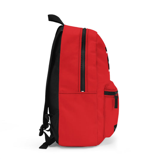 Sporty Red Backpack with Number 23 | Trendy School Bag, Gym Bag, Personalized Gift, Athletic Gear, College Essential