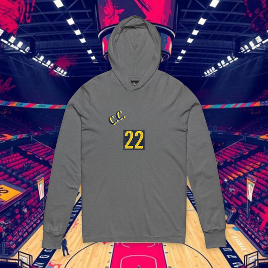 Basketball Long Sleeve Hoodie, Customizable Sports Hoodie, Athletic Fashion, Perfect Gift for Sports Lovers, Casual Wear