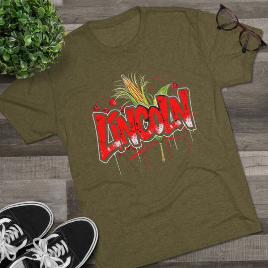 Lincoln Graffiti Tee – Cornfield Harvest Design