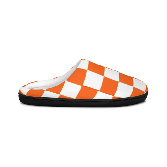 Checkered Women's Indoor Slippers | Cozy Footwear for Football Fans, Lounge, Fun Slippers for Fans