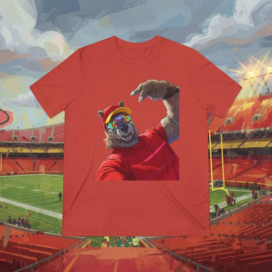 Sports Mascot Selfie T‑Shirt — Fun Football Game Day Tee