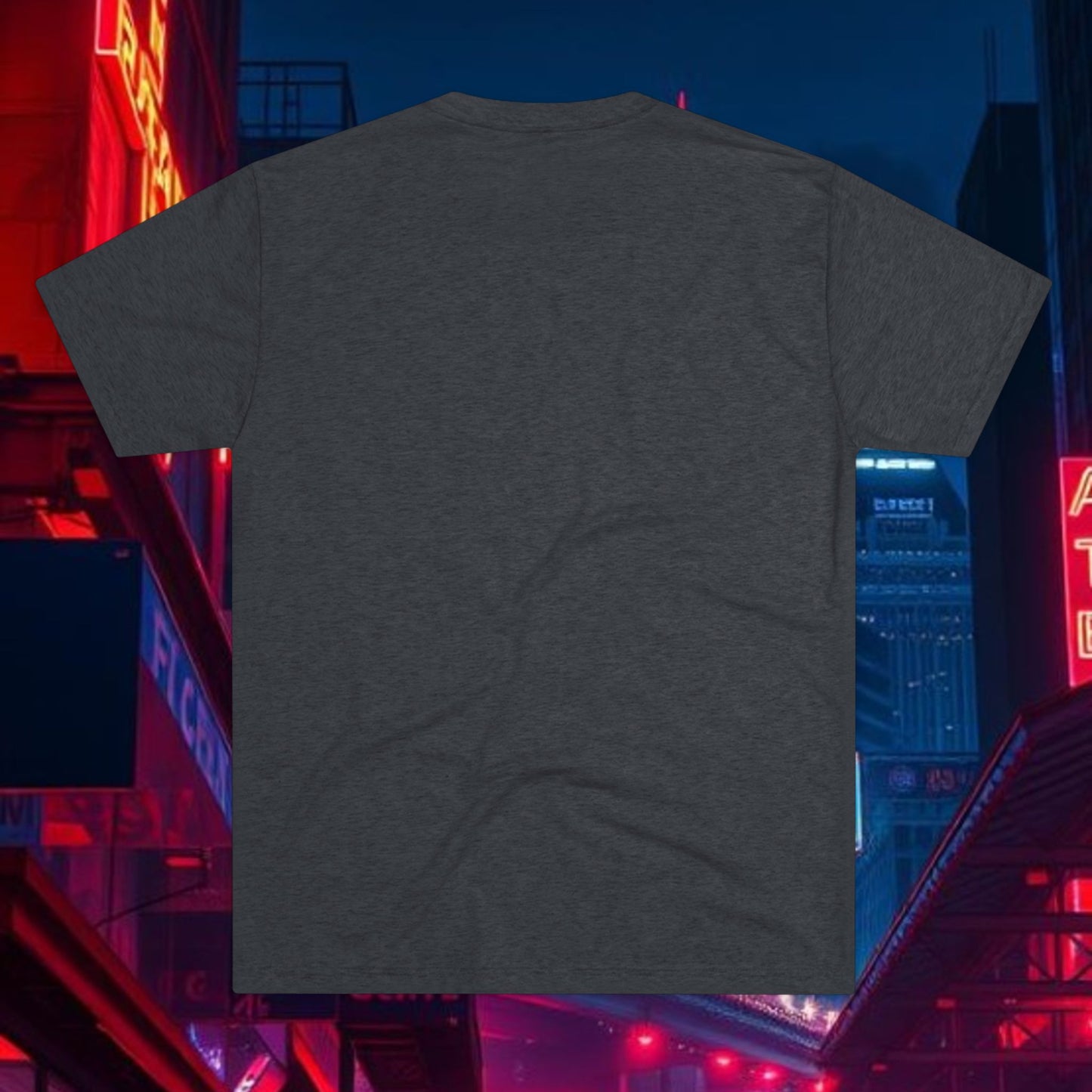 Atlanta Script Tee — Red Diagonal City Name T-Shirt, Tri-Blend Super Soft Style T-Shirt, Perfect for Gameday or a Night Out