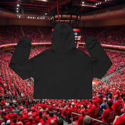 Raleigh Women's Cropped Hoodie, Trendy Sportswear for Game Days, College, Casual Outings, Gifts for Her, School Spirit