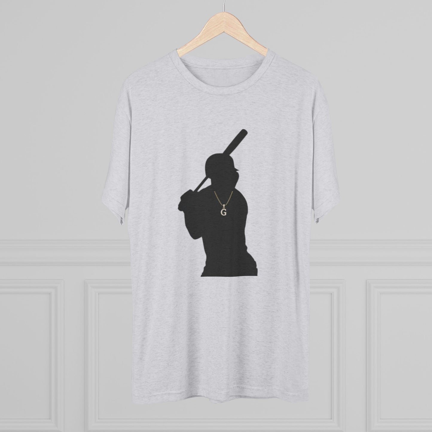 Baseball Silhouette Tee — New York 'G' Logo Short-Sleeve Shirt