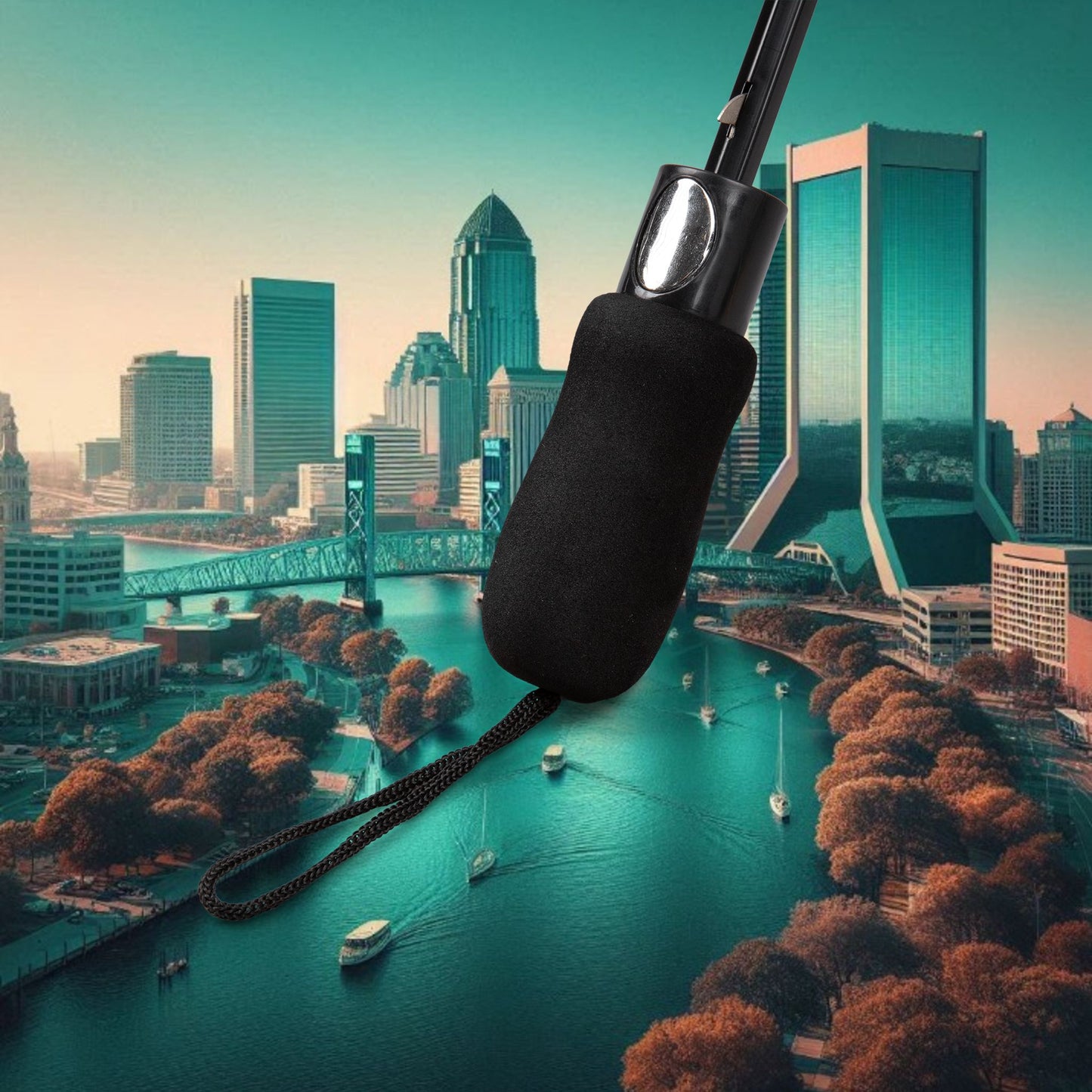 Fierce Jaguar Umbrella, Foldable Rain Gear, Stylish Weather Protection, Gift for Football Fans, Unique Outdoor Accessory