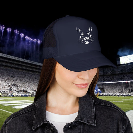 Fierce Silhouette Foam Trucker Hat - Embroidered Emblem, Casual Cap, Outdoor Hat, Gift for Headwear