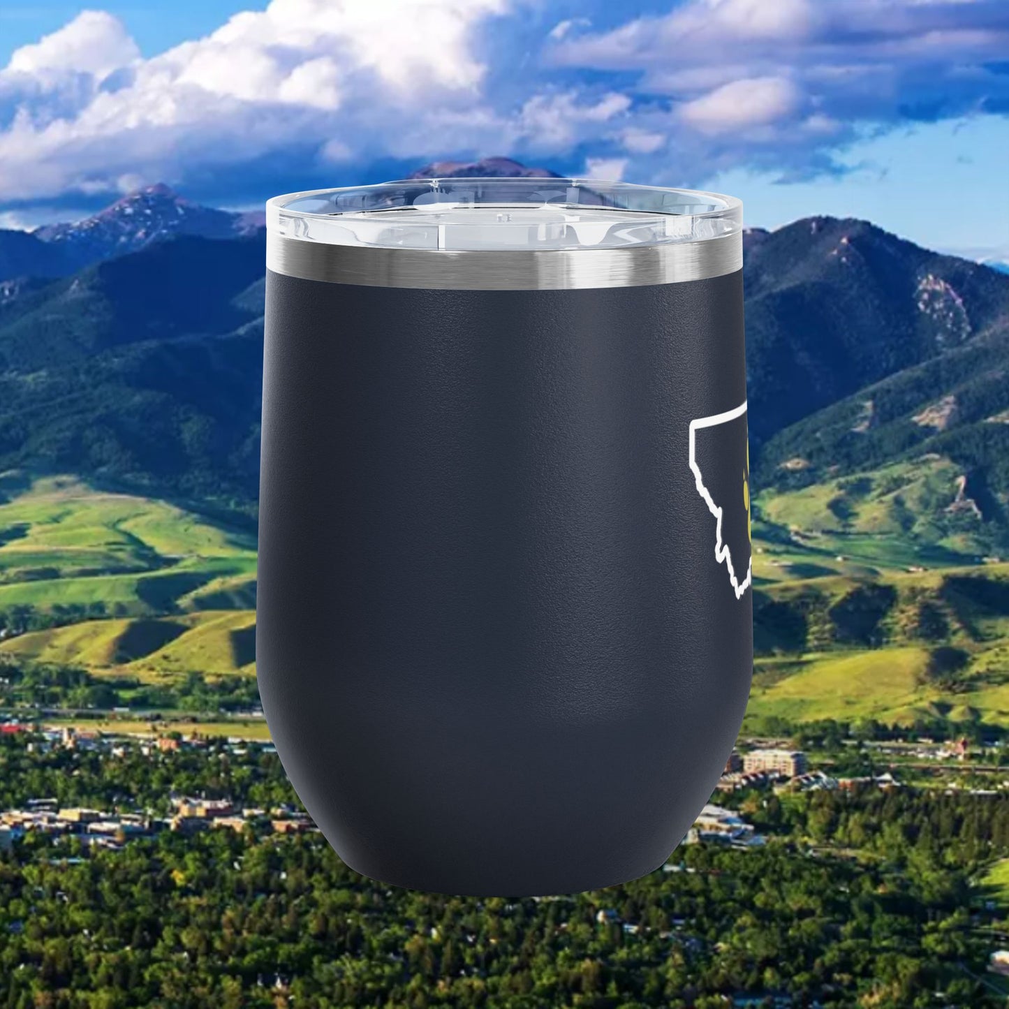 Bobcat Paw Print Wine Tumbler, 12oz | Perfect for Bobcat Fans, Unique Gifts, Outdoor Adventures, Wedding Favors, Tailgating