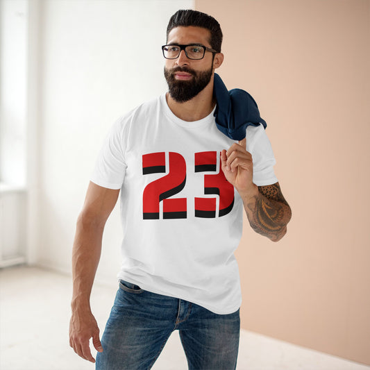 Sporty Adult Tee with Bold Number 23, Casual Fan Shirt, Basketball Apparel, Gift for Sports Lovers, Team Spirit Top