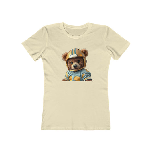 Cute Bear Graphic Tee for Women, Soft Casual T-Shirt, Trendy Girlfriend Shirt, Playful Animal Print Top, Unique Gift Idea