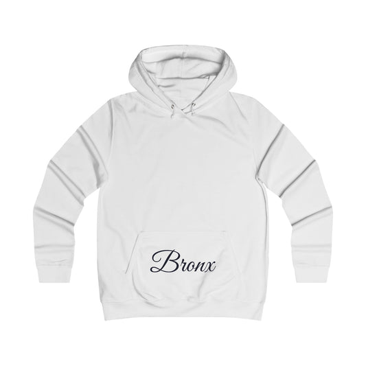 Bronx Script Hoodie — Girly College-Inspired Pullover