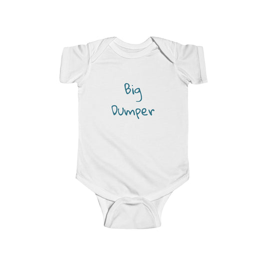 Big Dumper Fan Onesie - Big Dumper Design, Infant Outfit, Baby Shower Gift, Funny Baby Clothes, Unisex Baby wear
