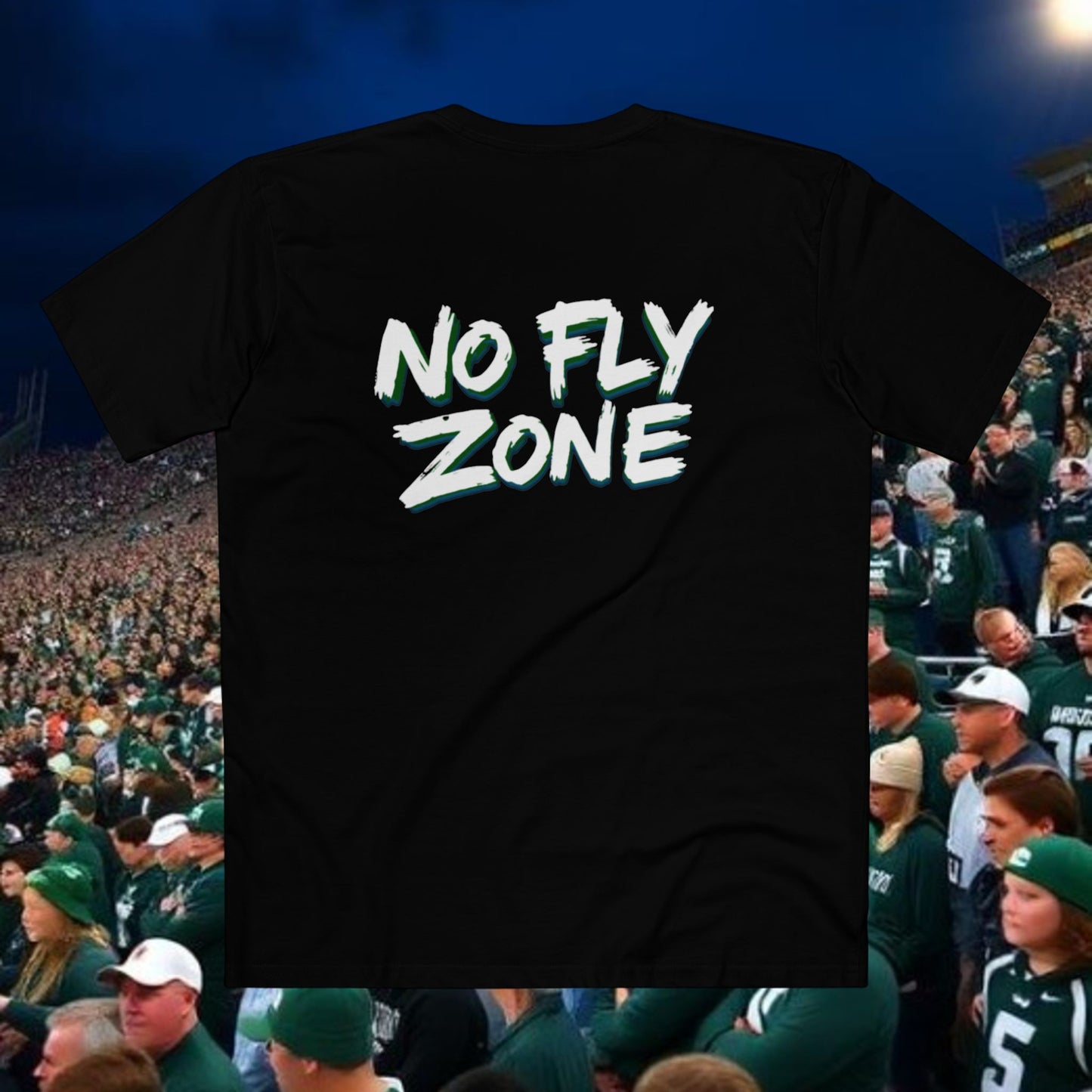 East Lansing Pride T-Shirt, No Fly Zone Tee, Casual Wear, Urban Style, Gift for Locals, Unique Gift Idea