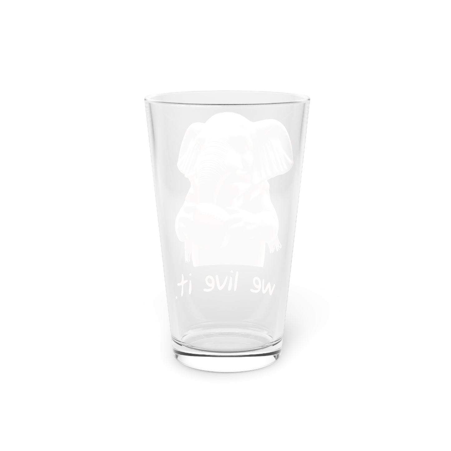 Football-Themed Pint Glass, Perfect for Game Day Gatherings, Sports Fans, Party Drinkware, Unique Gift for Him/Her