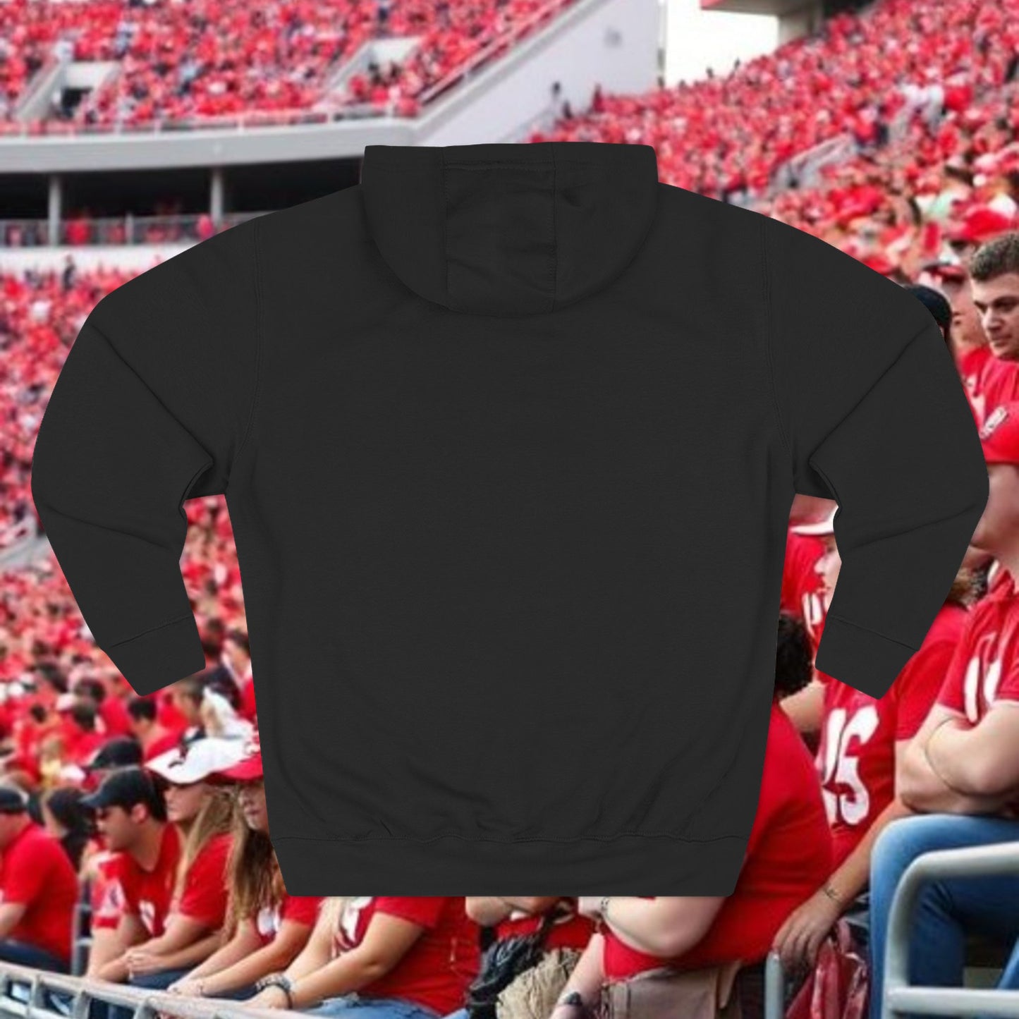 Cozy Three-Panel Fleece Hoodie, Casual Wear, Gift for Friends, Winter Comfort, Everyday Style, Ki-yi Design