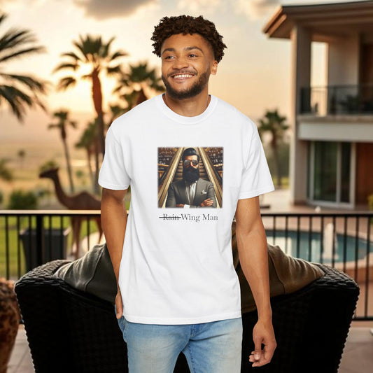 The Wing Man T-Shirt, Casual Unisex Tee, Gift for Him, Stylish Streetwear, Graphic Tee for Events, Fashionable Art Shirt
