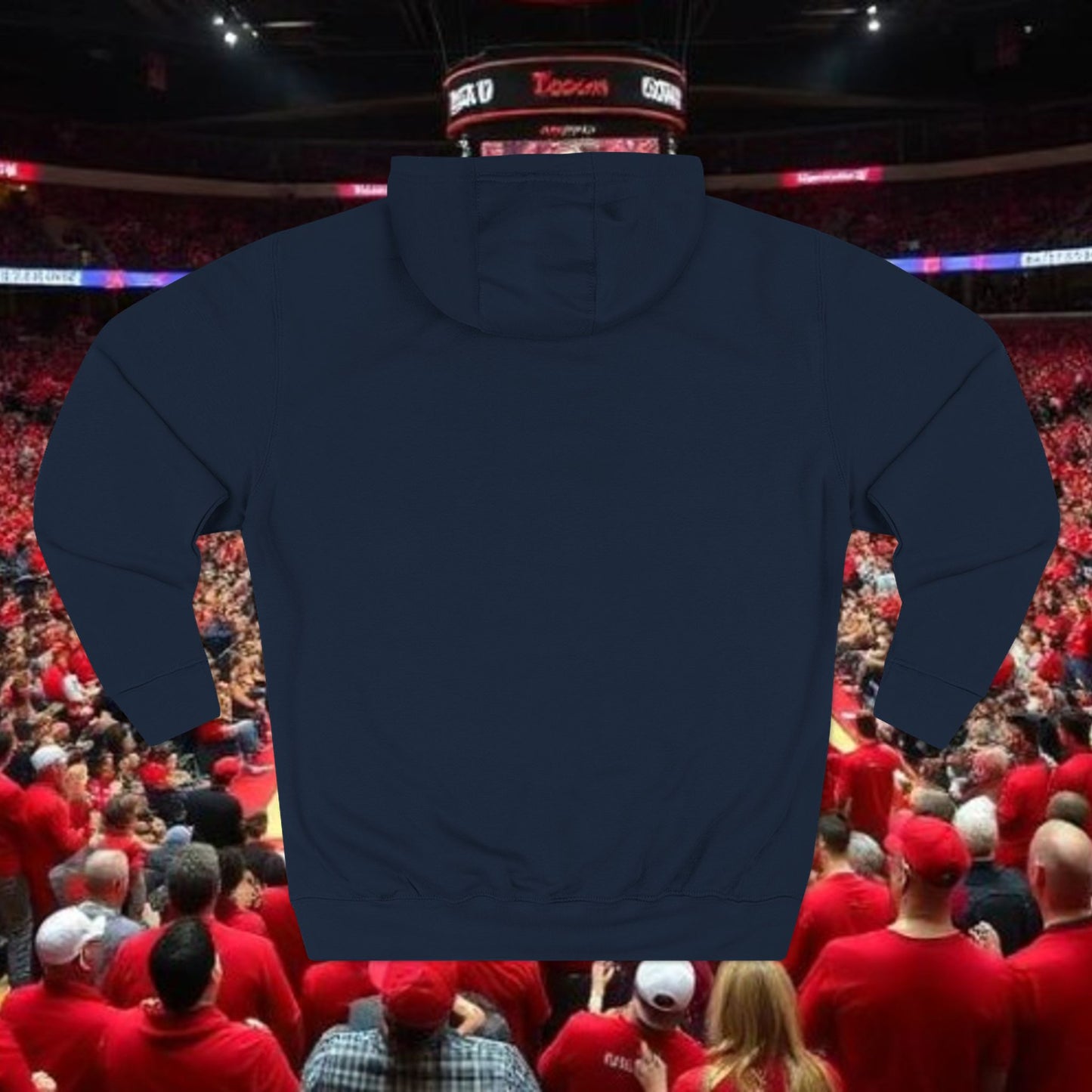 Three-Panel Fleece Hoodie with Wildcat Design | Perfect for Sports Fans, Game Days, Casual Outfits, Gifts