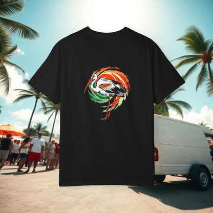 Miami Vibe Unisex Garment-Dyed T-shirt, Casual Wear, Summer Fashion, Nature Lovers, Beach Party, Gift Idea