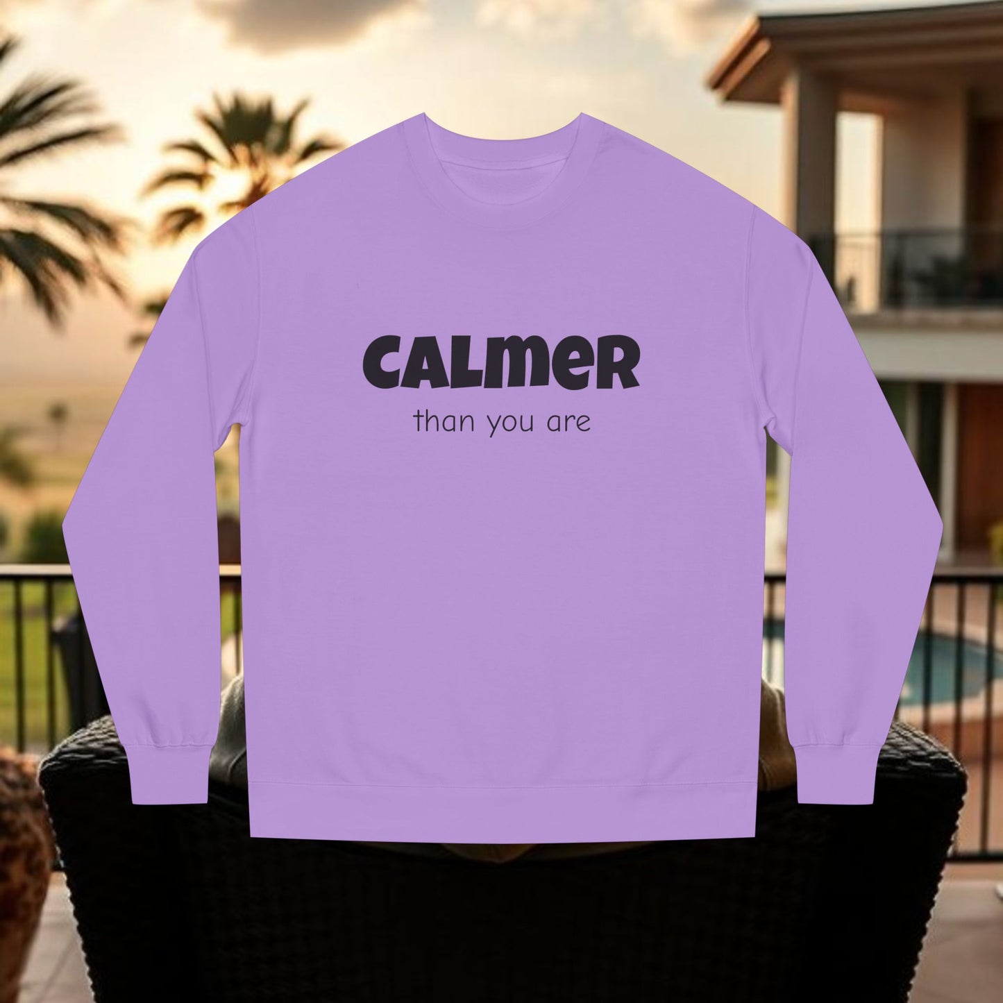 Calmer Than You Are Sweatshirt, Cozy Gift for Friends, Relaxed Style, Unisex Outerwear, Casual Layering
