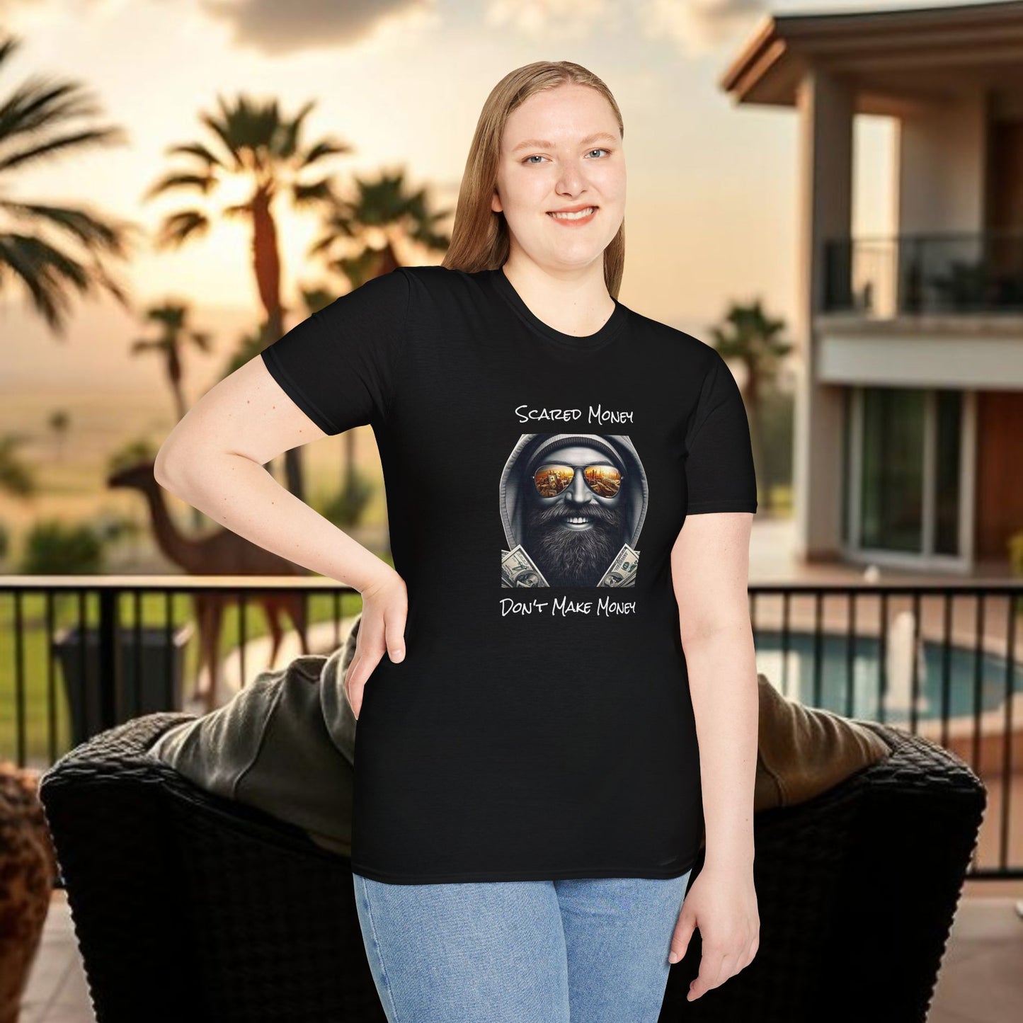 Scared Money Unisex Softstyle T-Shirt - Casual Wear, Streetwear, Gift for Him, Statement Tee, Urban Fashion