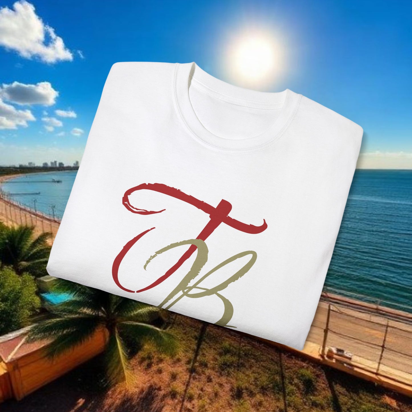TB Monogram Tee — 813 Tampa Area Short-Sleeve T-Shirt