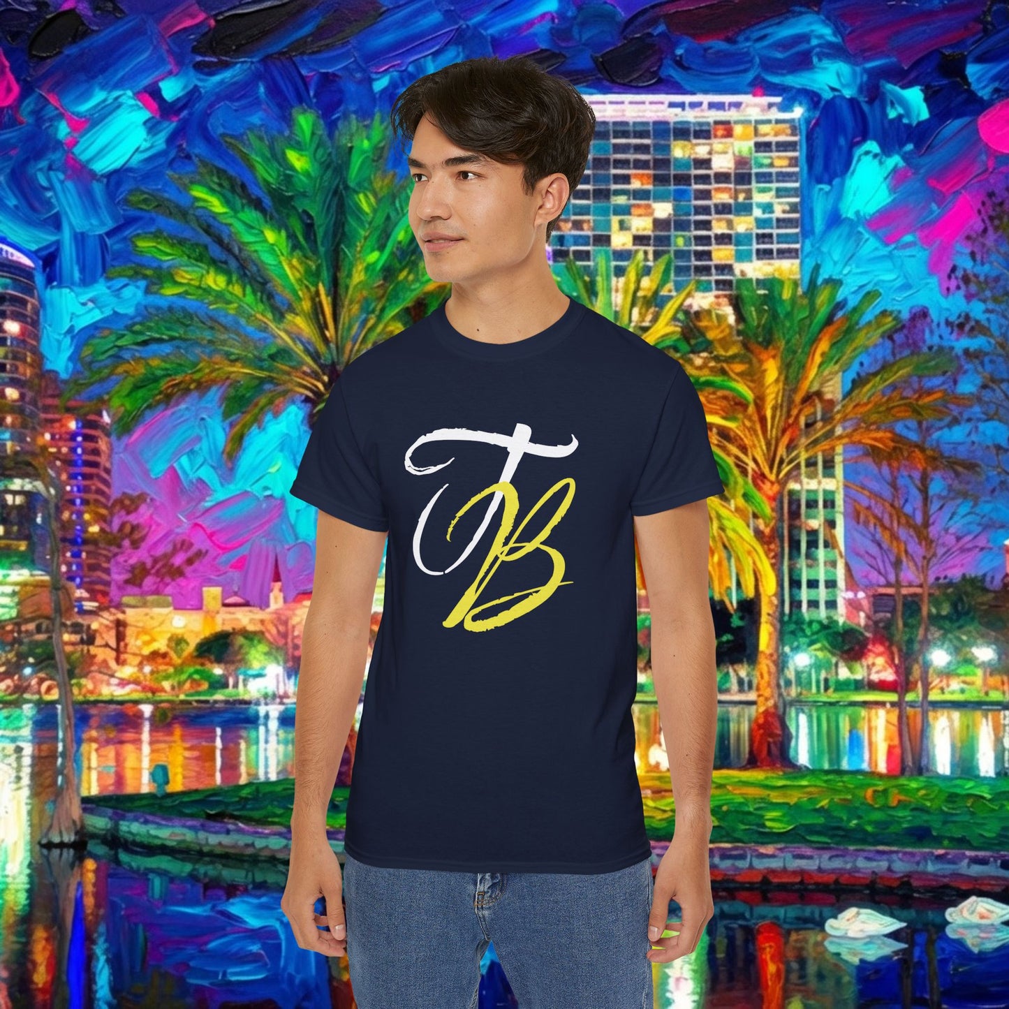TB Monogram Tee — 813 Tampa Area Short-Sleeve T-Shirt