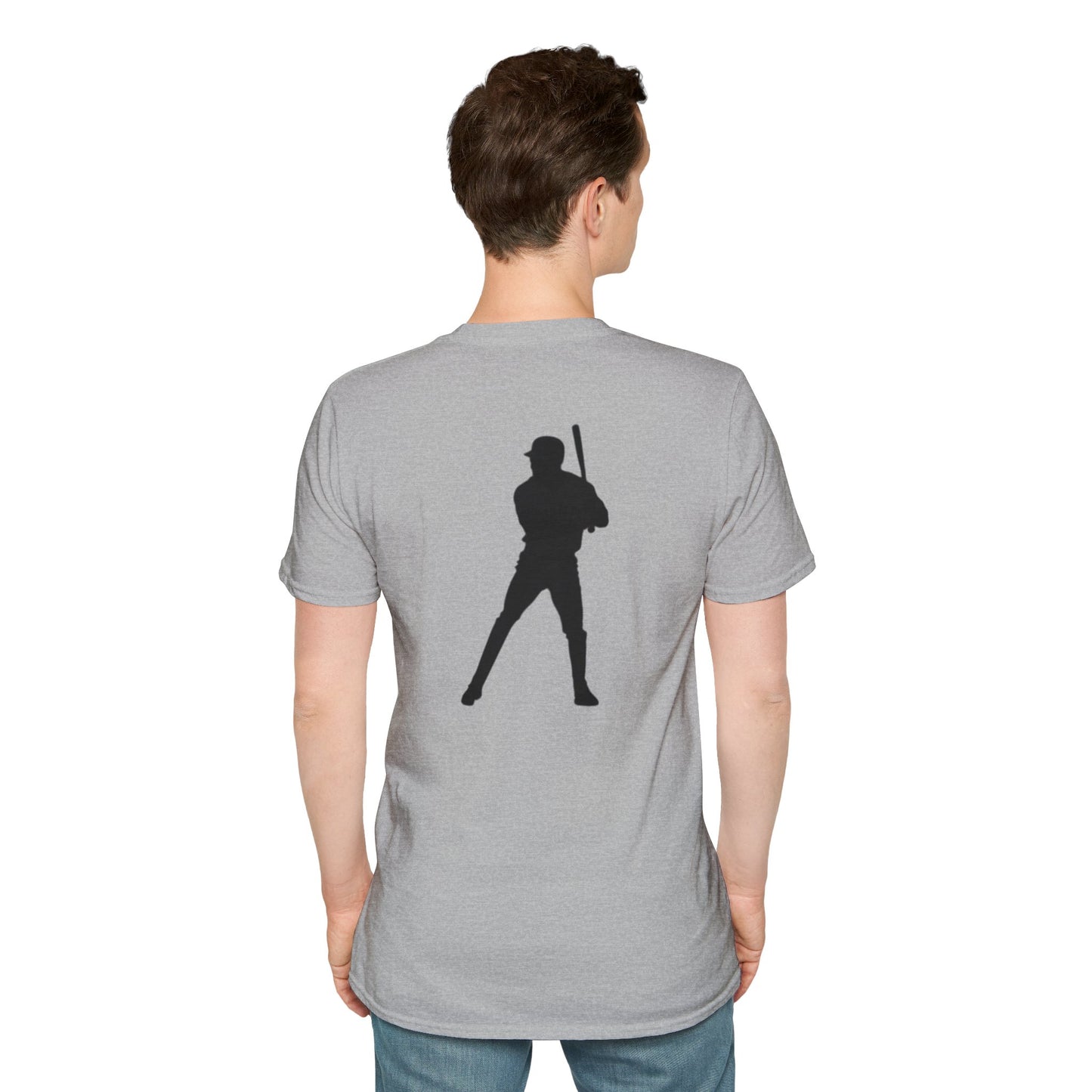 Baseball Batter Graphic T-Shirt — Silhouette Logo Tee
