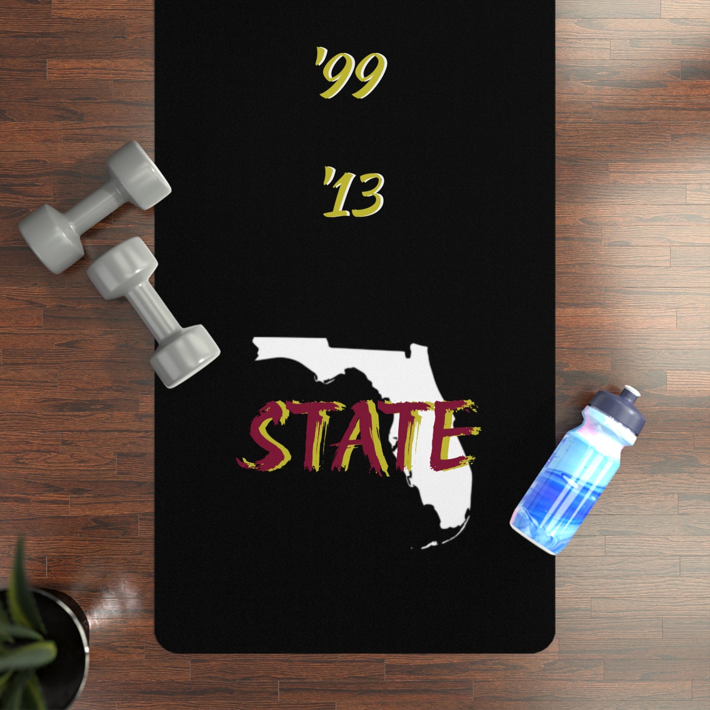 Football Fan Durable Rubber Yoga Mat for Active Lifestyles, Fitness Mat, Exercise Equipment, Yoga Accessories, Home Gym Essentials