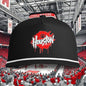 Houston Graffiti Rope Cap — Sunwashed Red Drip Logo Hat