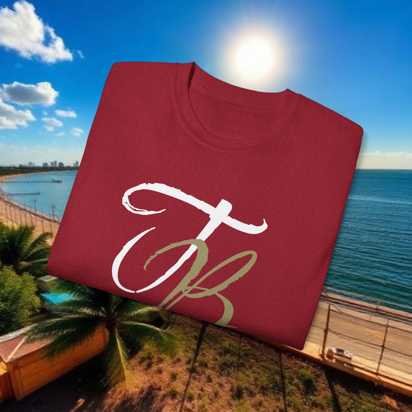 TB Monogram Tee — 813 Tampa Area Short-Sleeve T-Shirt