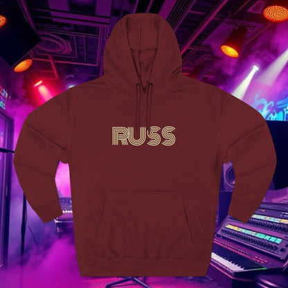 Russ Fleece Hoodie with RUSS Design, Perfect for Relaxation, Gifts, and Casual Outings, Urban Fashion, Rapper Hoodie