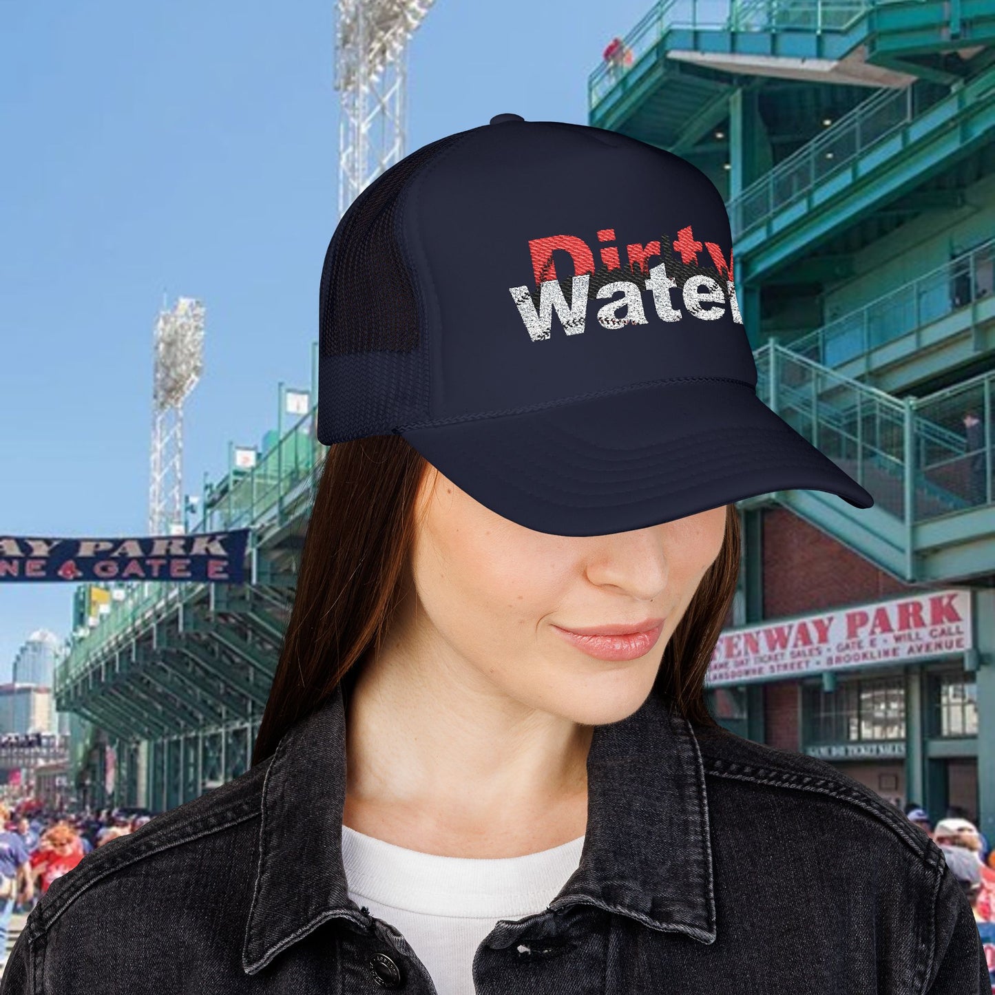 Dirty Water Foam Trucker Hat - Casual Style, Summer Accessory, Outdoor Activity, Gift for Sports Fans, Baseball Hat, Funny Quote