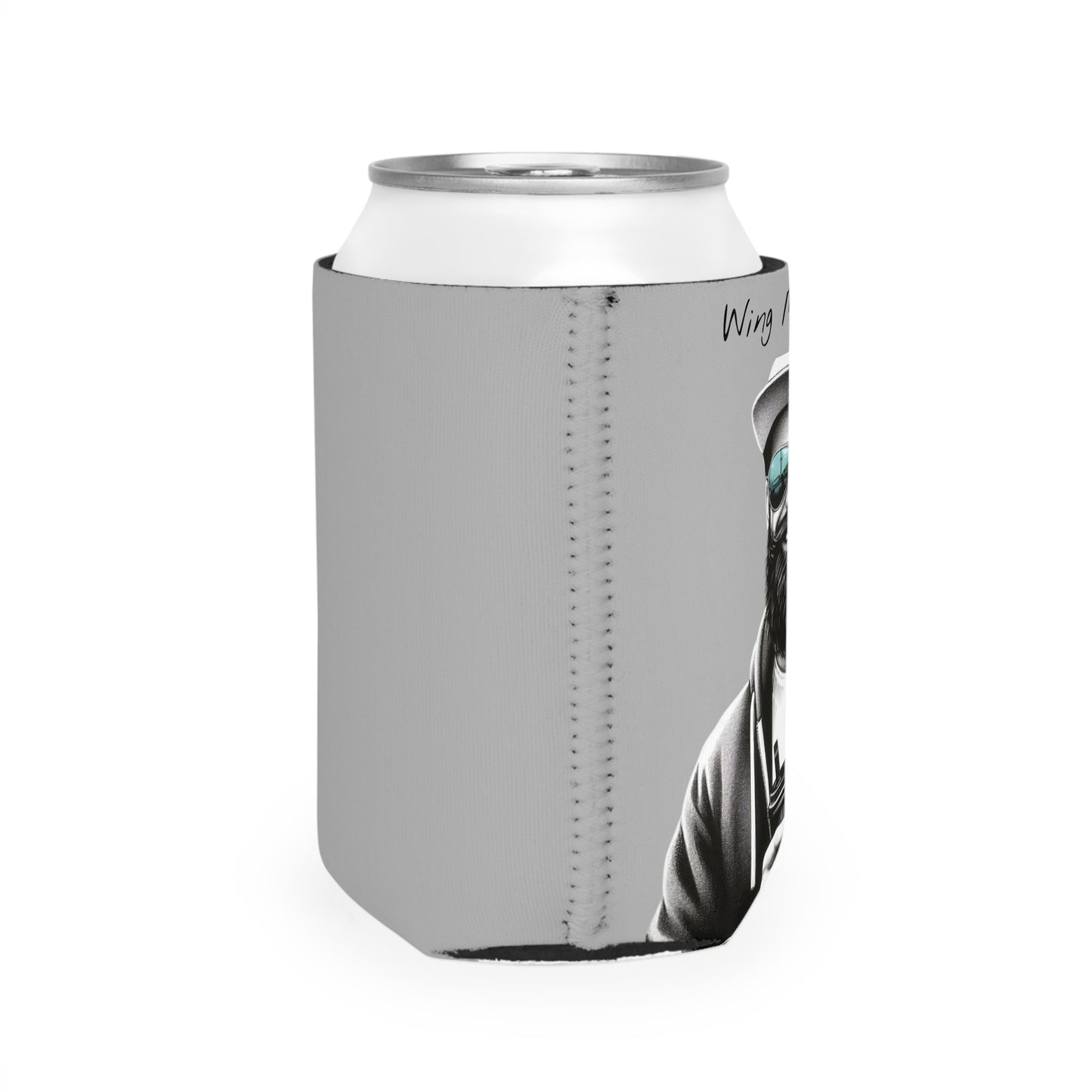 Wing Man Vibes Can Cooler Sleeve | Funny Gift for Men | Party Accessory | BBQ or Beach Cooler | Unique Beverage Holder | Groomsmen Favor