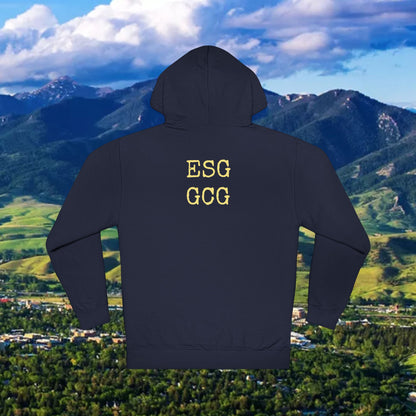 Montana Paw Hoodie — State Outline with Cat Paw Graphic (ESG GCG Back)