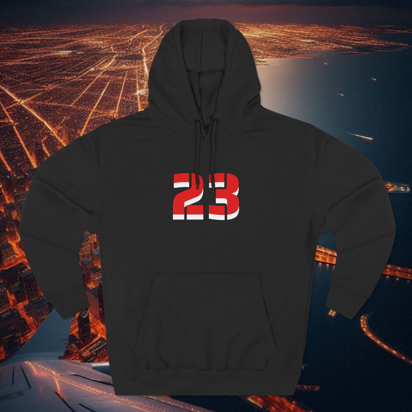 23 Fleece Hoodie, Stylish Sportswear for Game Day, Unisex Sweatshirt, Athletic Fashion, Cozy Hoodie, Perfect for Fans