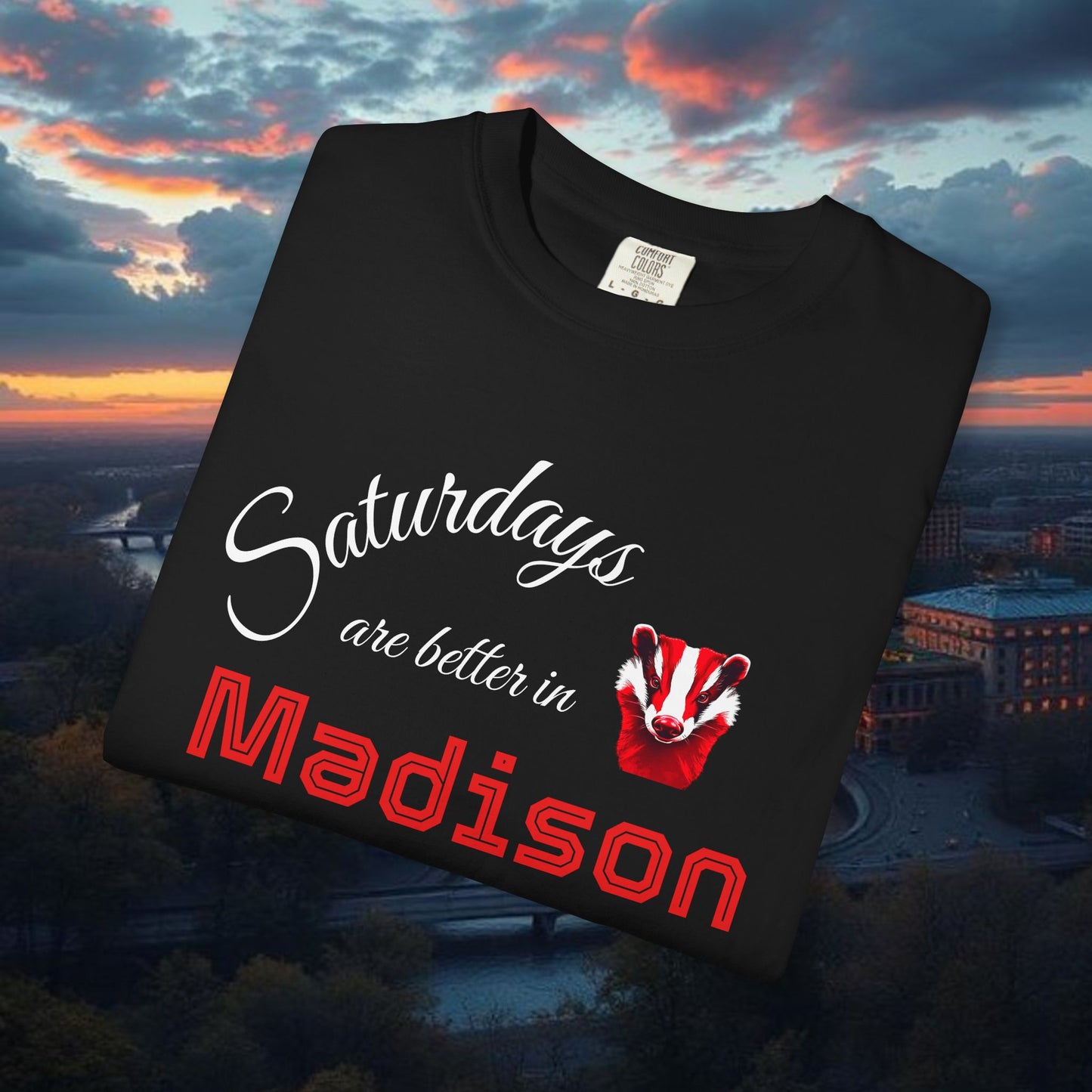 Madison Saturday T-Shirt | Perfect Gift for College Students, Casual Wear, Summer Outfits, Weekend Vibes, School Spirit Wear