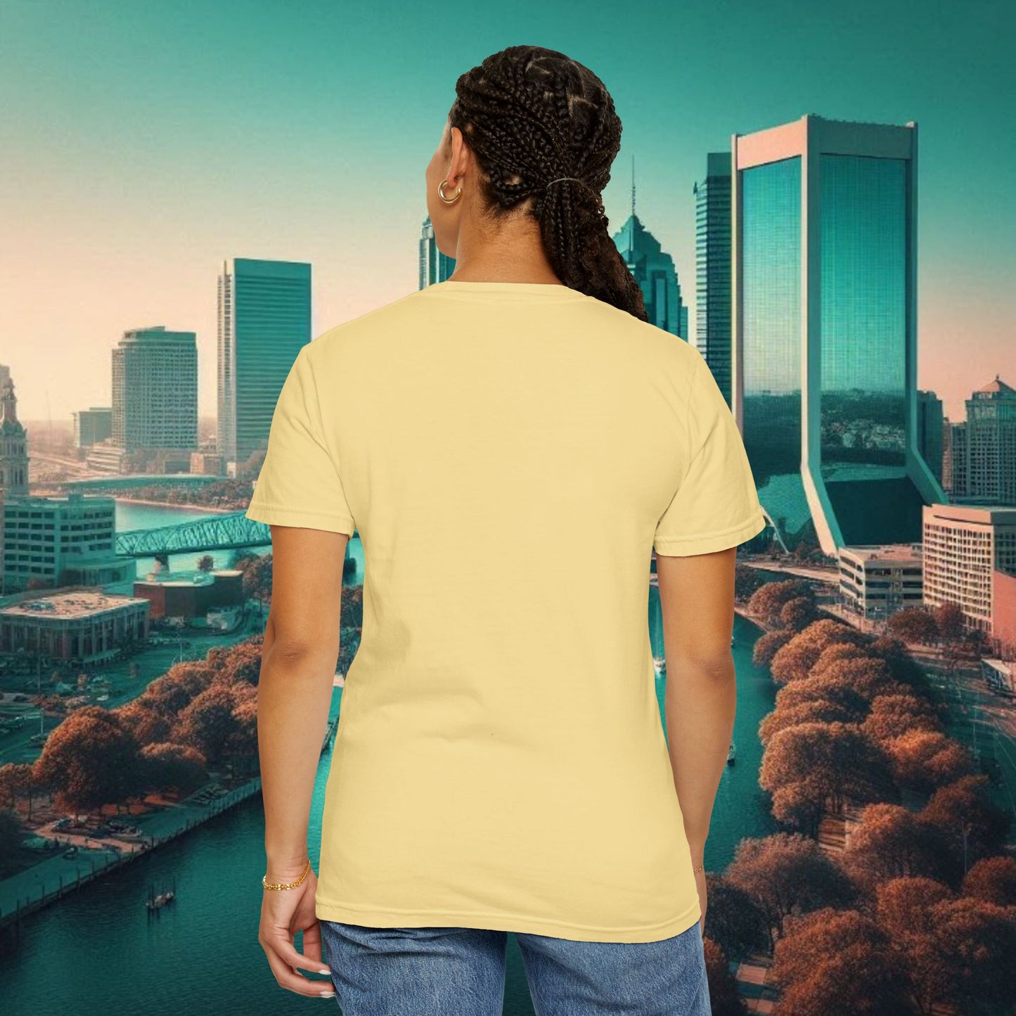 Duval Script T‑Shirt — Jacksonville Retro City Tee, Perfect for Gameday or Everyday Use. Soft style T-Shirt.