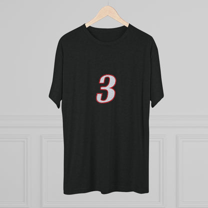 Legends Philly 3 Graphic Tee — Retro Number Front, Script 'Philly' Back