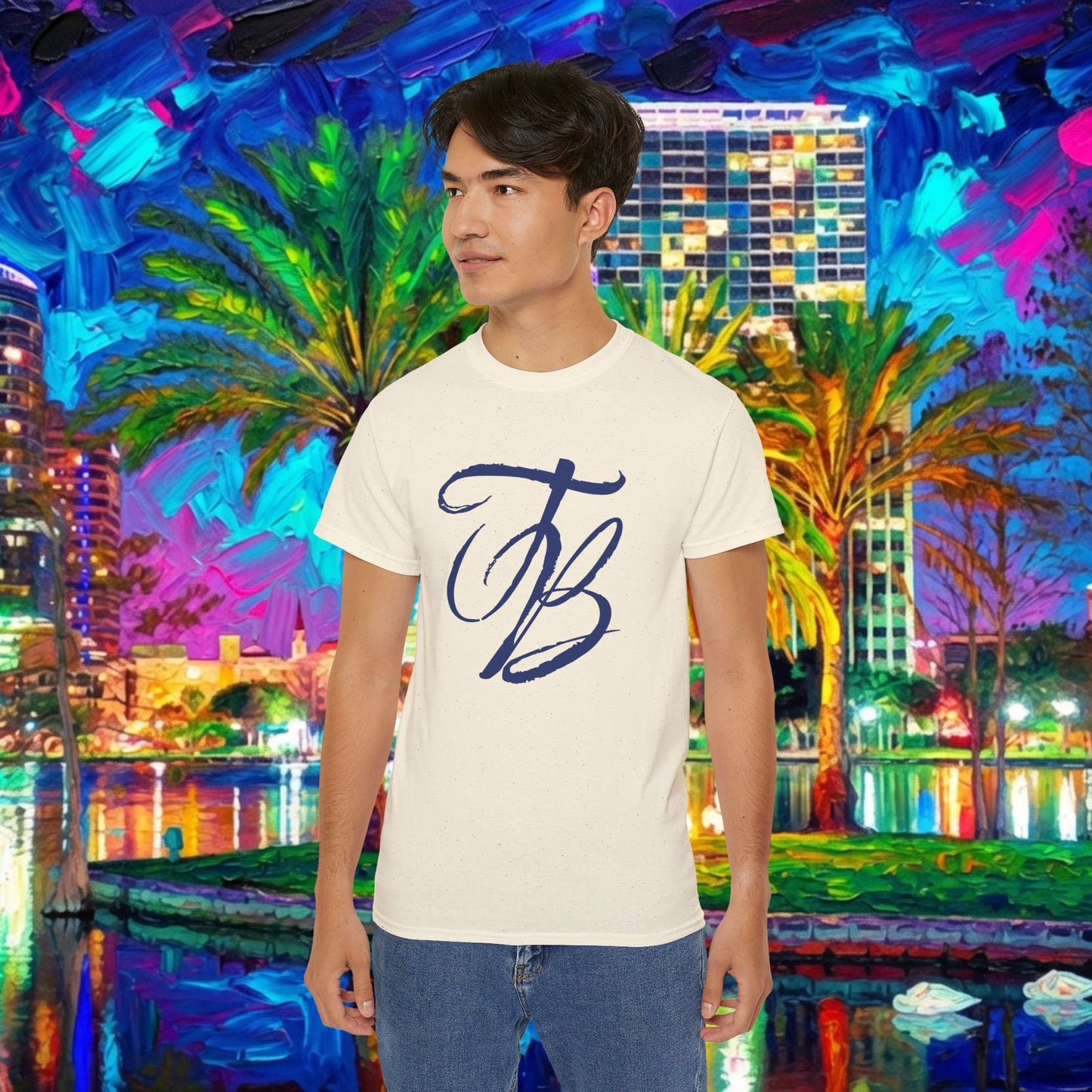TB Monogram Tee — 813 Tampa Area Short-Sleeve T-Shirt