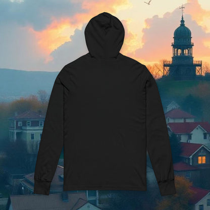 Hooded Tee, Unisex Long Sleeve Top, Perfect for Sports Fans, Game Day Apparel, Outdoor Adventure Shirt, Great for Tailgating