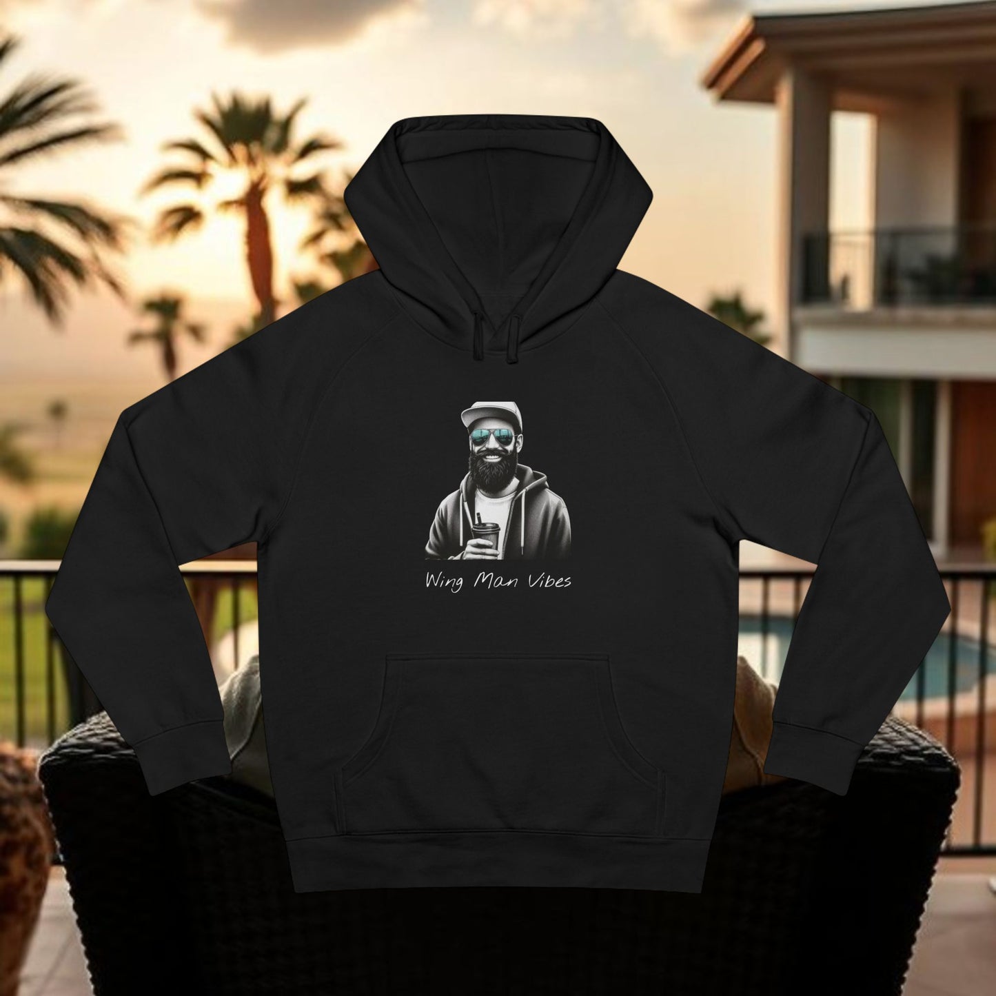 Wing Man Vibes Unisex Hoodie, Casual Comfort, Everyday Wear, Unique Gift Idea, Street Style, Cozy Layering