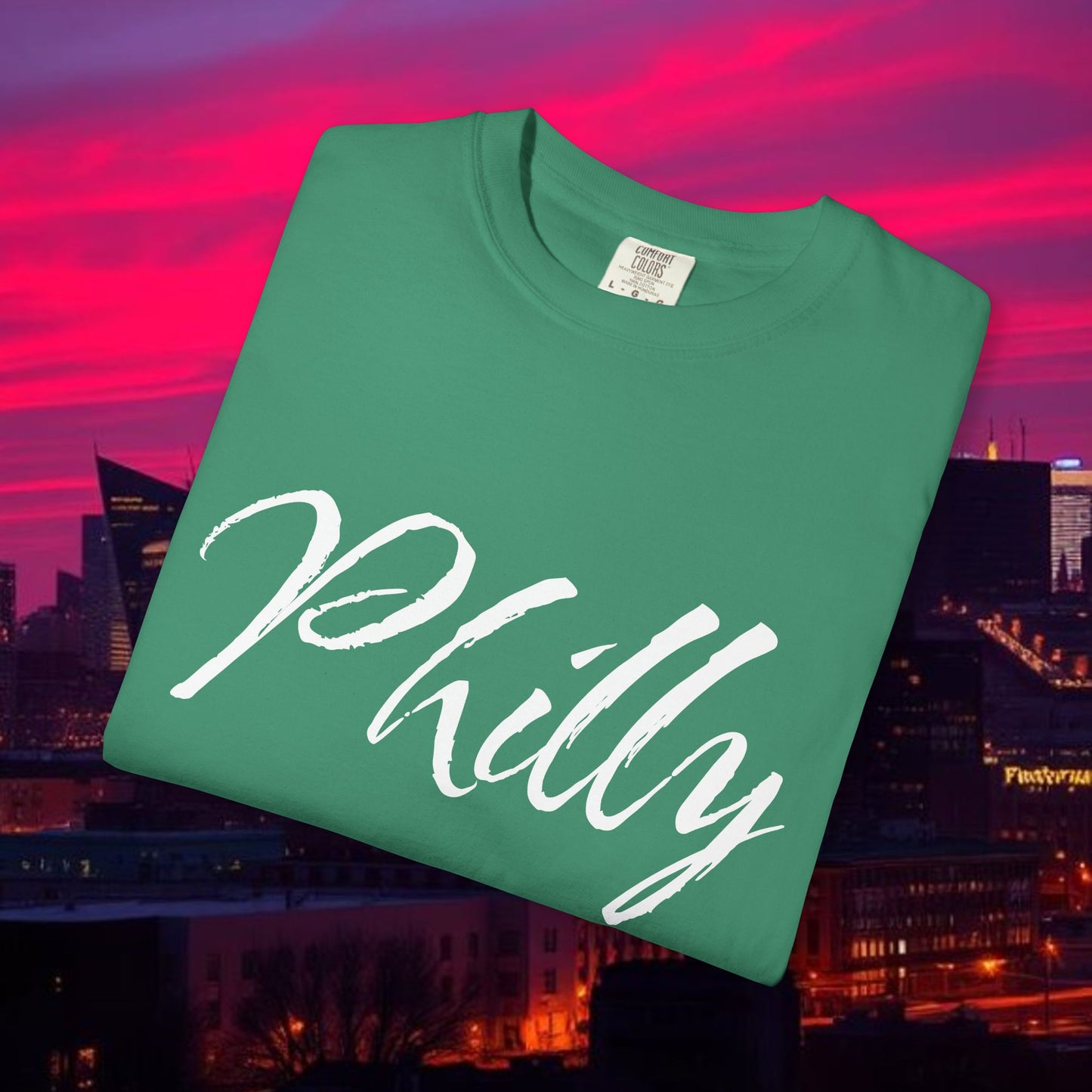 Philly Script T-Shirt — Handwritten City Pride Tee, Ultra Soft and Comfortable T-Shirt for any gameday.